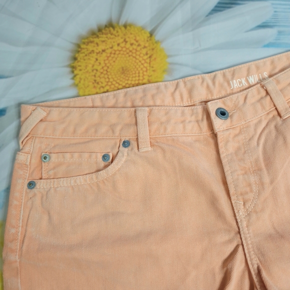 Jack Wills size uk 10 Apricot pink Denim Shorts - Picture 2 of 7